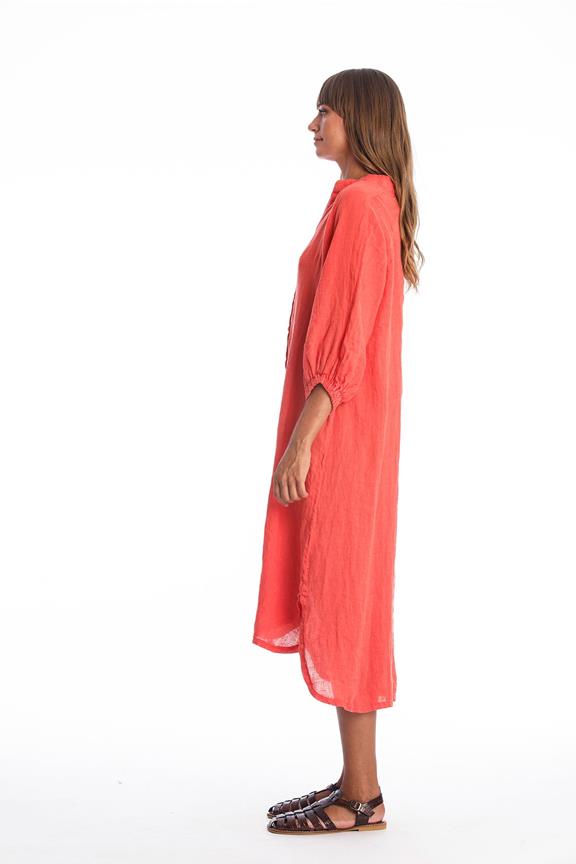 Shirt Dress Mei Radiant Red from Shop Like You Give a Damn