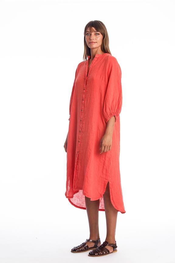 Shirt Dress Mei Radiant Red from Shop Like You Give a Damn