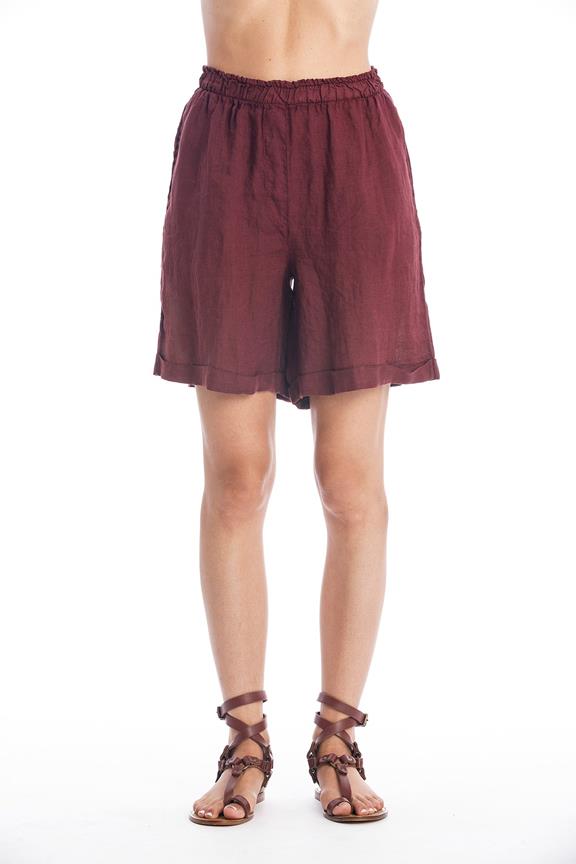 Shorts Long Creta Dark Garnet via Shop Like You Give a Damn