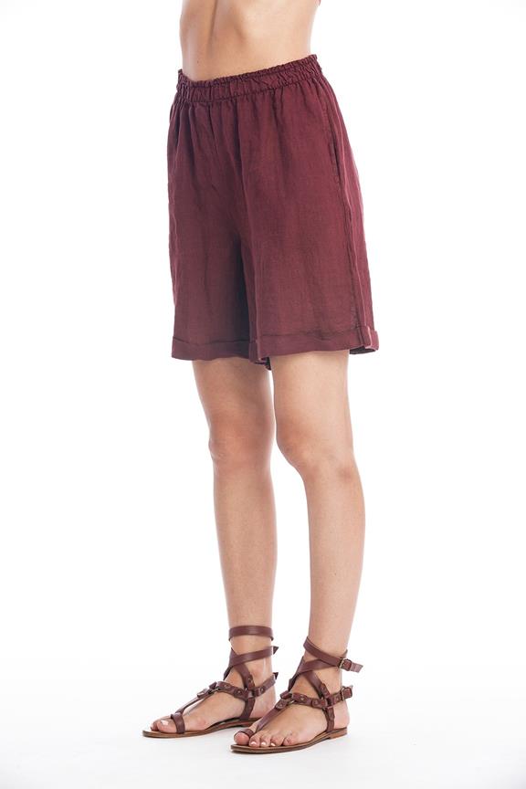 Shorts Long Creta Dark Garnet from Shop Like You Give a Damn