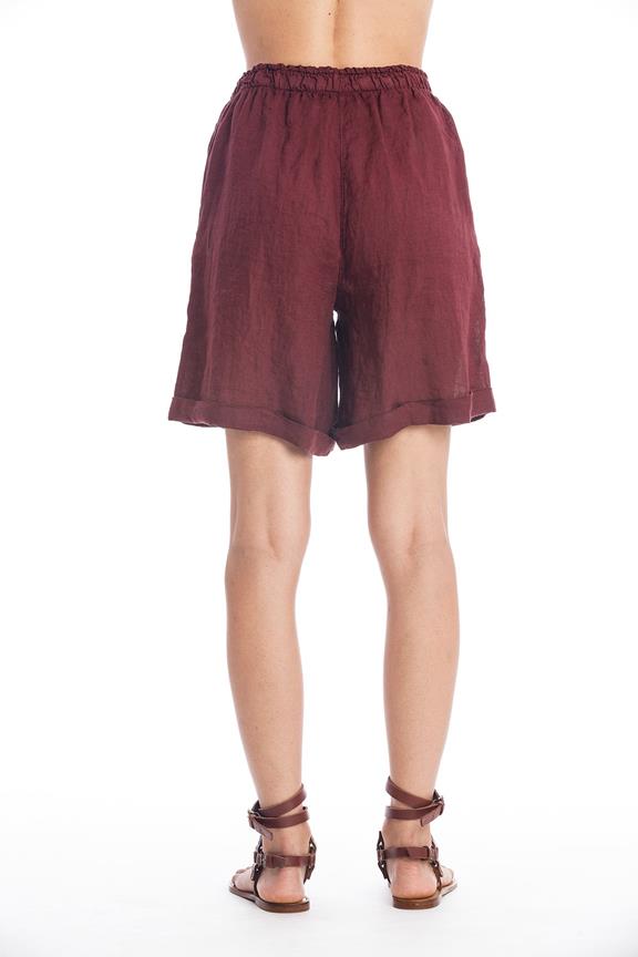 Shorts Long Creta Dark Garnet from Shop Like You Give a Damn