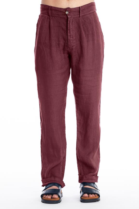 Pants Positano Dark Garnet via Shop Like You Give a Damn