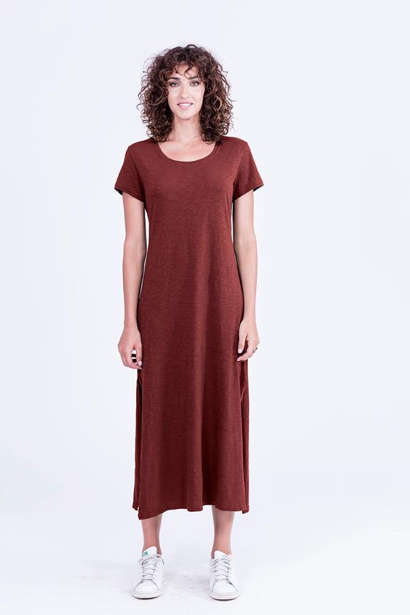 Dress Uma Dark Garnet via Shop Like You Give a Damn