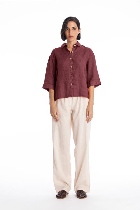 Blouse Summer Dark Garnet via Shop Like You Give a Damn