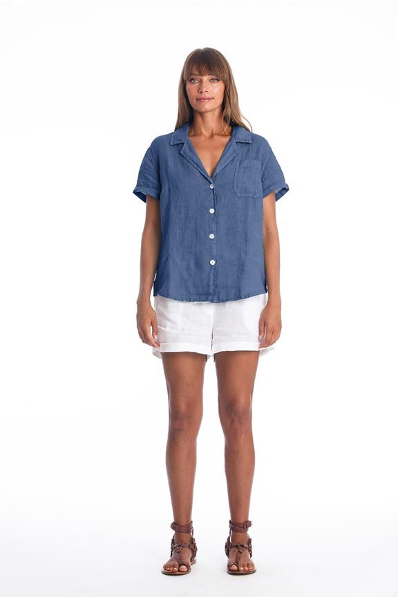 Shirt Elly Indigo Blue via Shop Like You Give a Damn