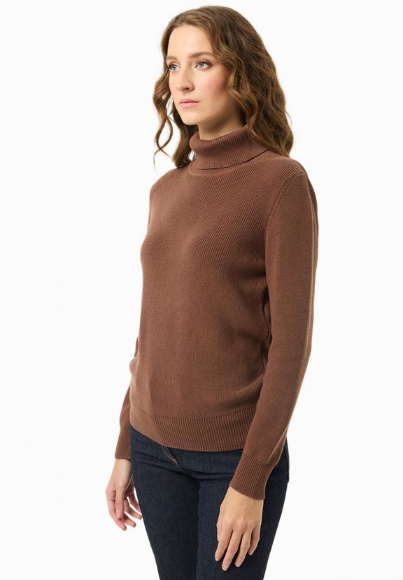 Sweater Turtleneck Cocoa Brown from Shop Like You Give a Damn