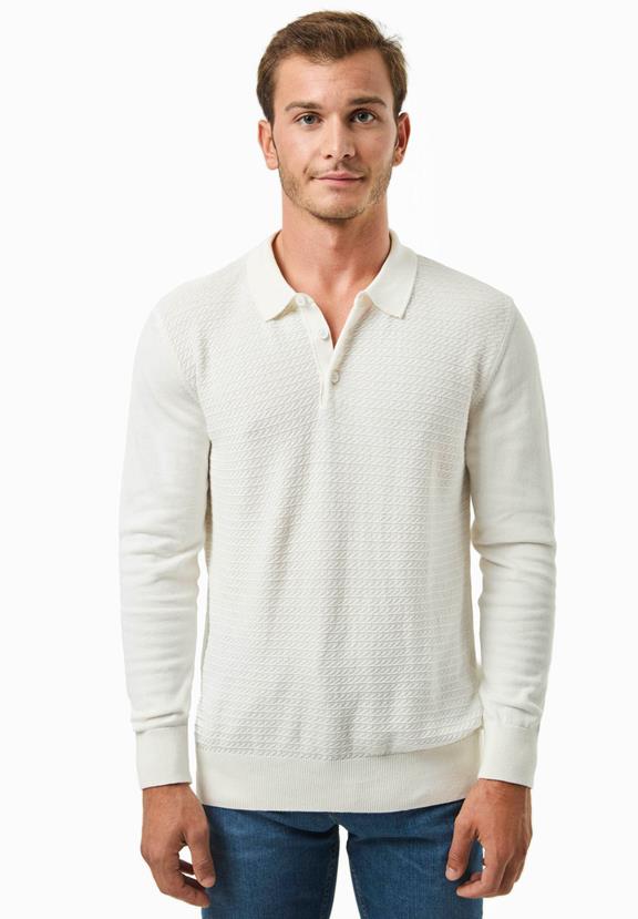 Sweater Polo Collar Off White via Shop Like You Give a Damn