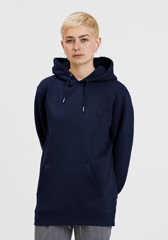 Hoodie Welle Patch Donkerblauw 1
