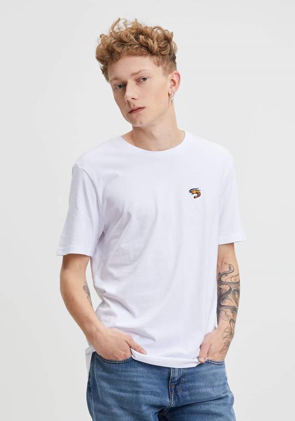 T-Shirt Granaat Wit 1