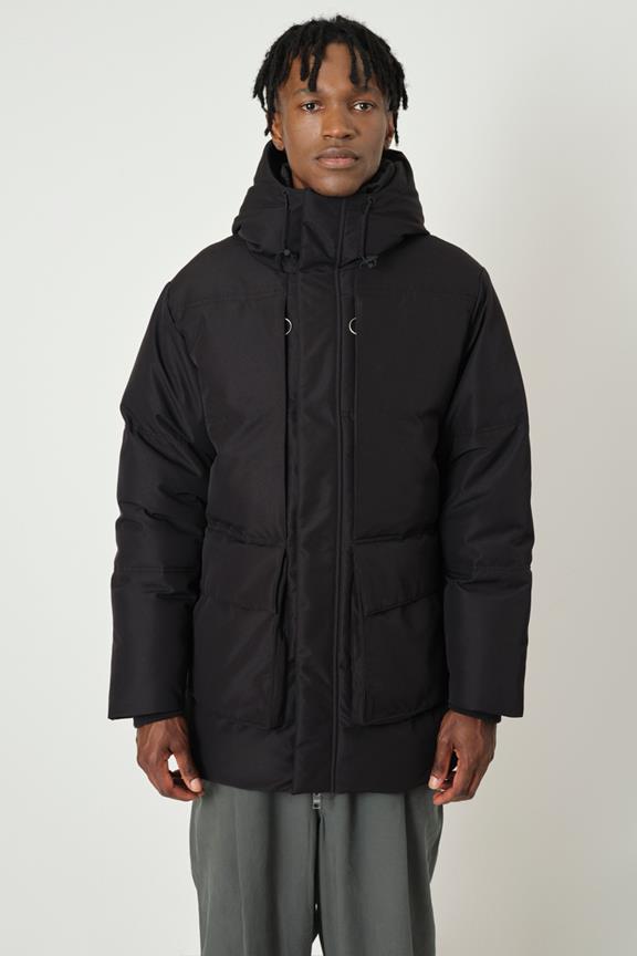 Brookville Parka Zwart via Shop Like You Give a Damn