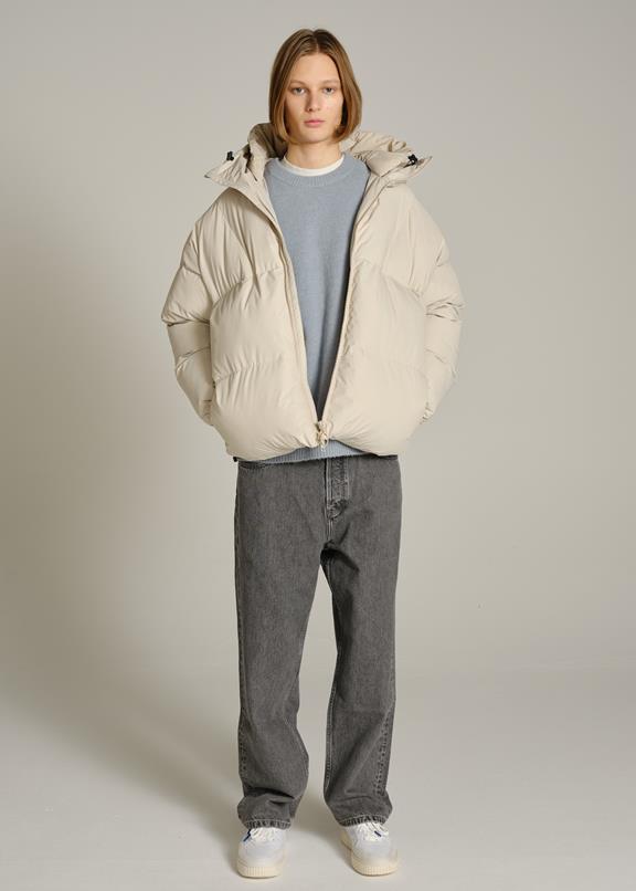 Puffer Jacket Belmont Dark Sand via Shop Like You Give a Damn