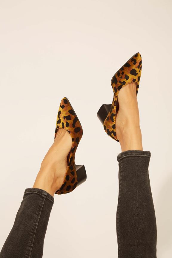 Pumps Leopard Ferox Midi Bruin/Zwart from Shop Like You Give a Damn