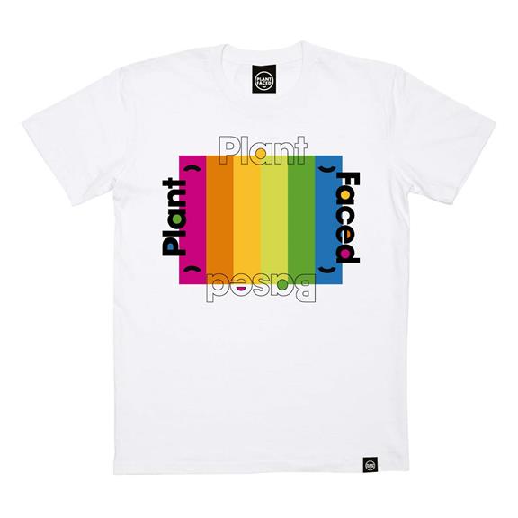 T-Shirt Plant Based Rainbow White 1