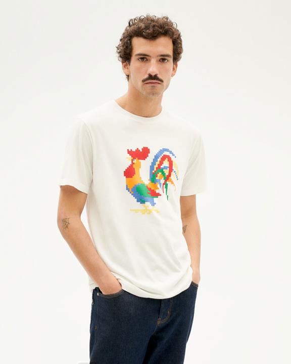 T-Shirt Rooster White from Shop Like You Give a Damn