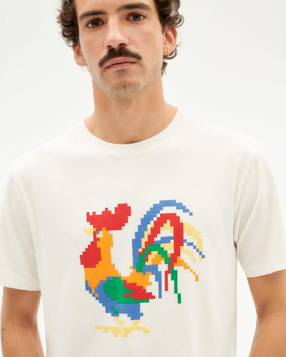 T-Shirt Rooster White from Shop Like You Give a Damn