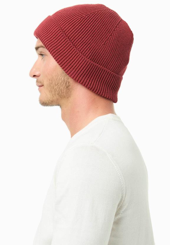 Beanie Unisex Knitted Dark Red from Shop Like You Give a Damn