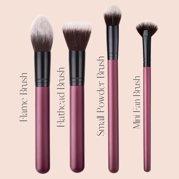 Brush Set Face & Cheek Makeup Chic Purple And Black from Shop Like You Give a Damn