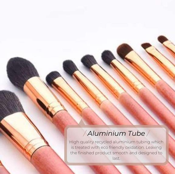 Brush Set Eye Makeup Glamour Wood & Bronze from Shop Like You Give a Damn