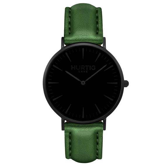 Dameshorloge Mykonos All Black & Groen via Shop Like You Give a Damn