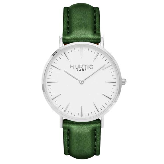 Dameshorloge Mykonos Zilver, Wit & Groen via Shop Like You Give a Damn