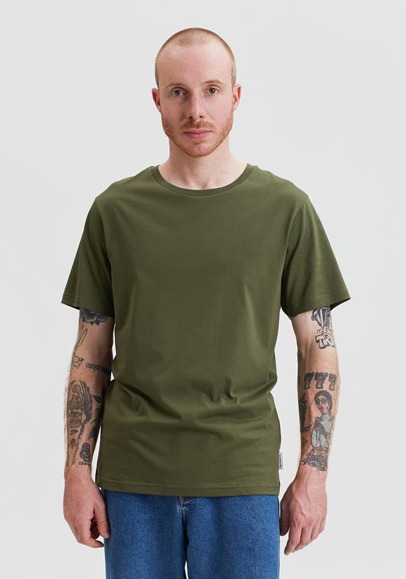T-Shirt Blanko Olijf 1