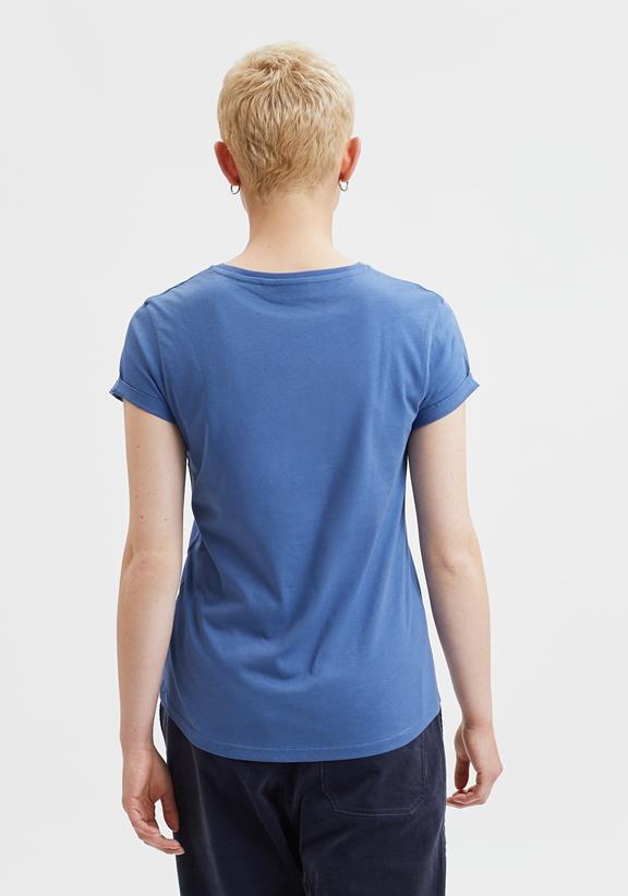 T-Shirt Blanko Blauw 3
