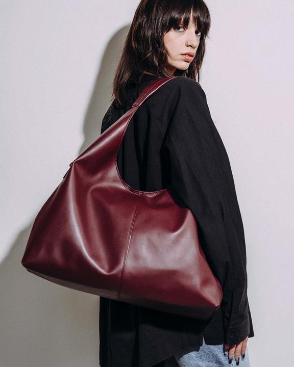 Bag Slouchy Shopper Burgundy via Shop Like You Give a Damn