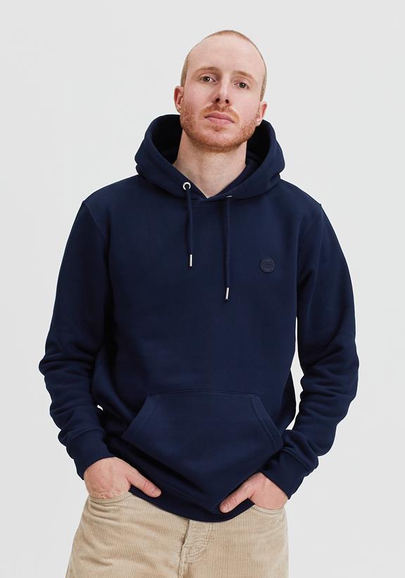 Hoodie Welle Patch Navy 1