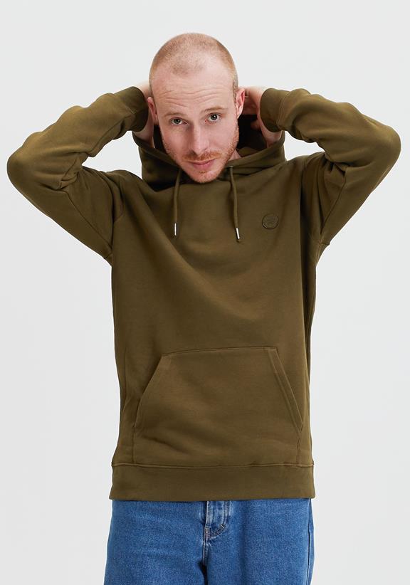 Hoodie Welle Patch Green 1