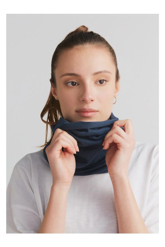 Tube Sjaal Unisex Marineblauw via Shop Like You Give a Damn