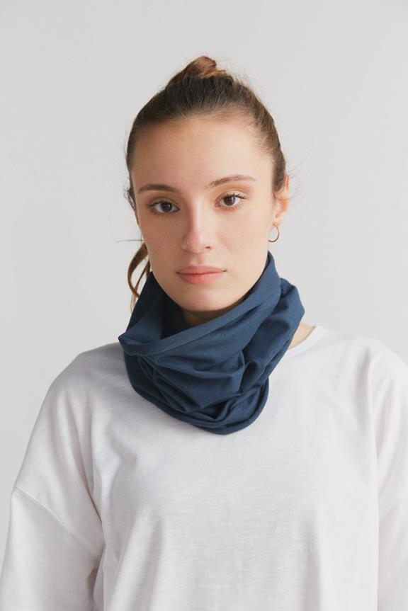 Tube Sjaal Unisex Marineblauw from Shop Like You Give a Damn