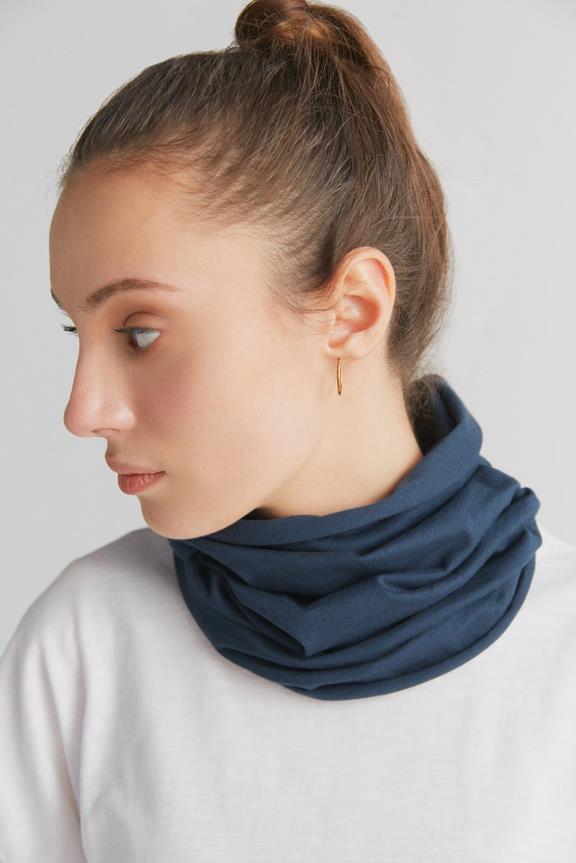 Tube Sjaal Unisex Marineblauw from Shop Like You Give a Damn