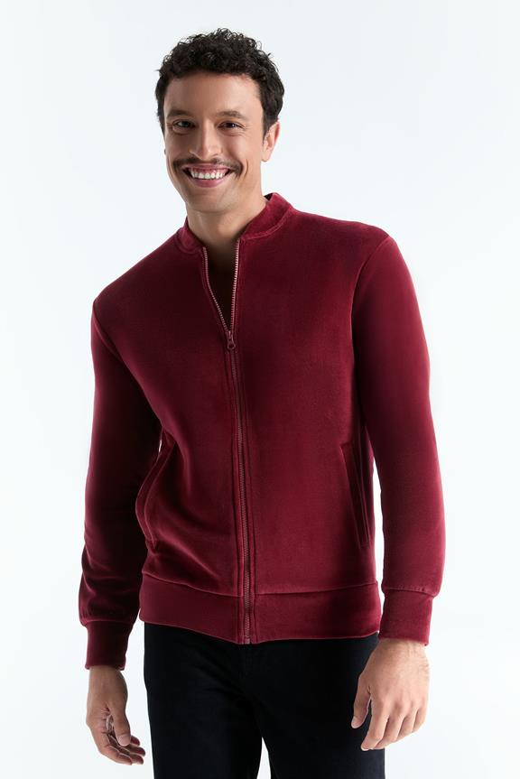 Unisex Jas Met Ritssluiting Bordeauxrood from Shop Like You Give a Damn