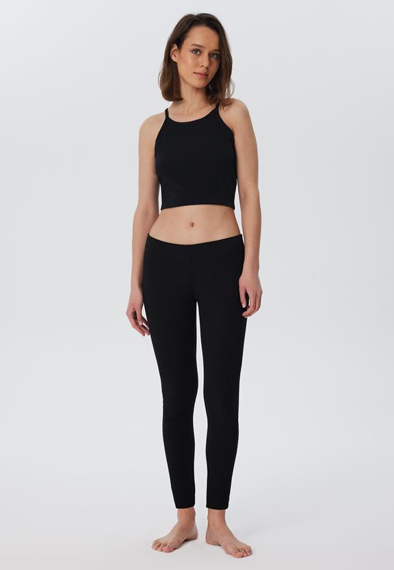 Geribbelde Crop Top Zwart from Shop Like You Give a Damn