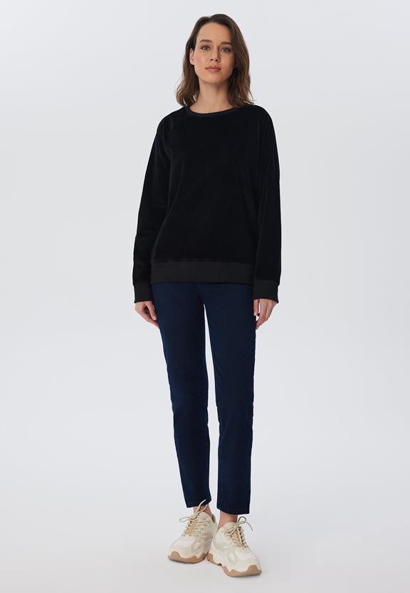 Sweatshirt Corduroy Zwart from Shop Like You Give a Damn