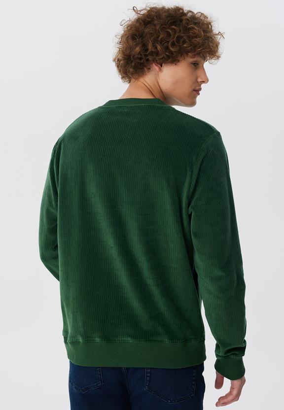 Sweatshirt Corduroy Bruin Naaldgroen from Shop Like You Give a Damn