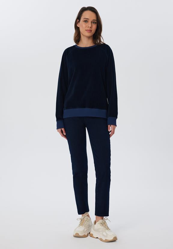 Sweatshirt Corduroy Nachtblauw from Shop Like You Give a Damn