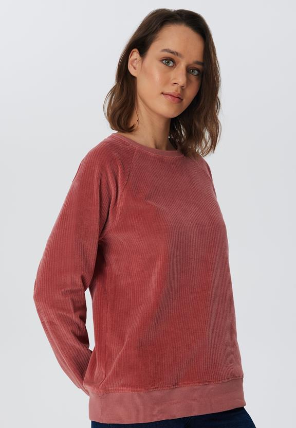 Sweatshirt Corduroy Donker Mauve from Shop Like You Give a Damn