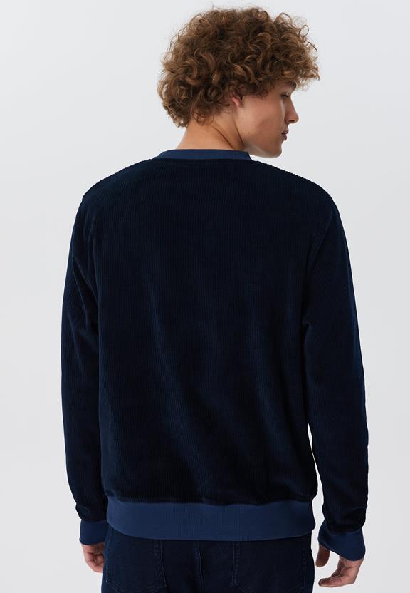 Sweatshirt Corduroy Middernachtblauw from Shop Like You Give a Damn