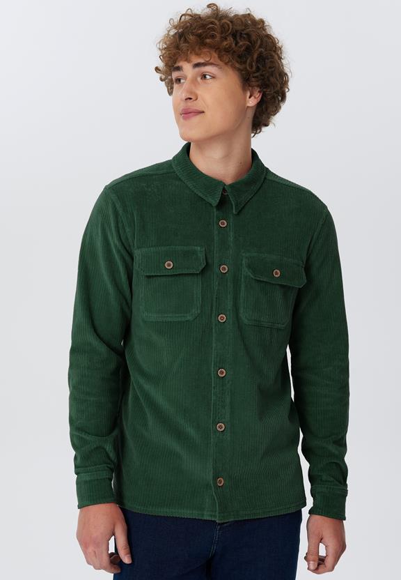 Shirt Unisex Corduroy Fir Naaldgroen via Shop Like You Give a Damn