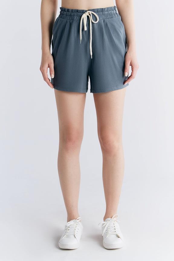 Pyjama Shorts Donker Leisteen Grijsblauw via Shop Like You Give a Damn