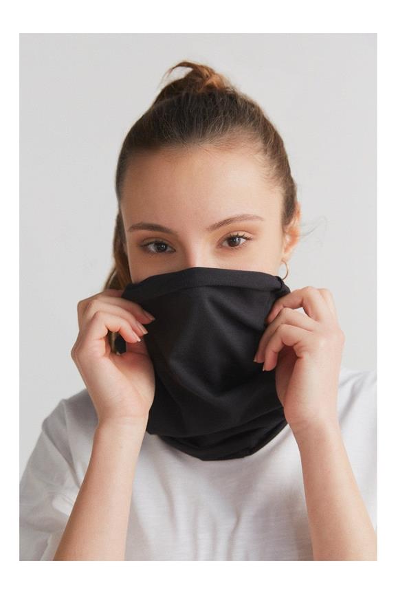 Tube Sjaal Unisex Zwart via Shop Like You Give a Damn