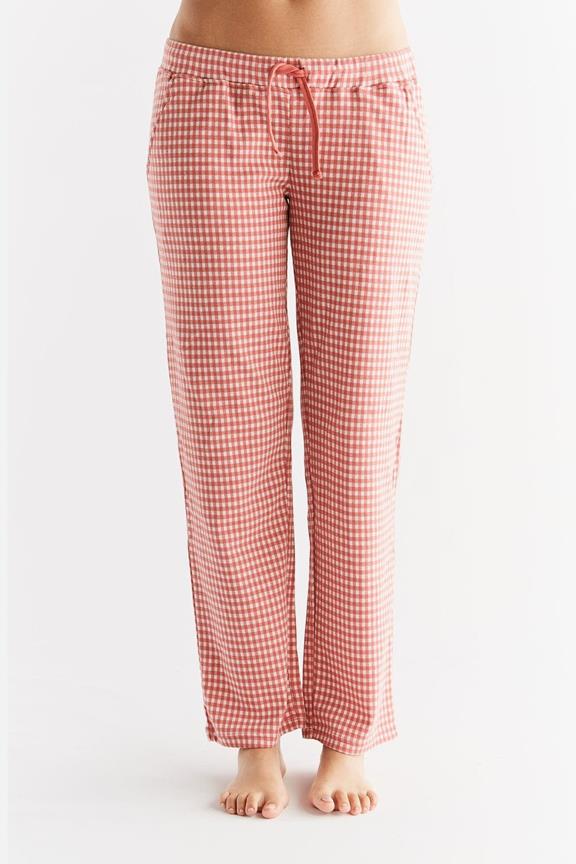 Broek Plaid Cedar Dust Light Red / Natural White via Shop Like You Give a Damn