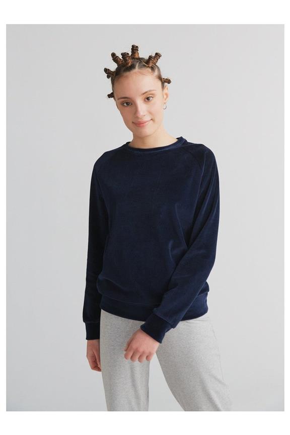 Sweatshirt Nicky Middernachtblauw via Shop Like You Give a Damn