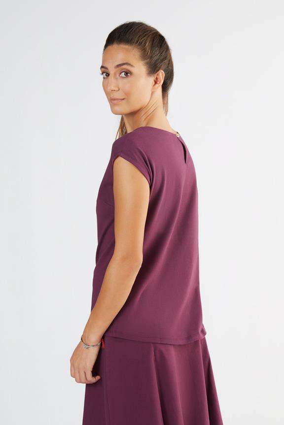 Blouse Overhemd Aubergine from Shop Like You Give a Damn