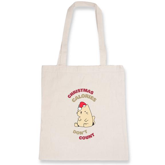 Tote Bag Christmas Calories Don'T Count White 1