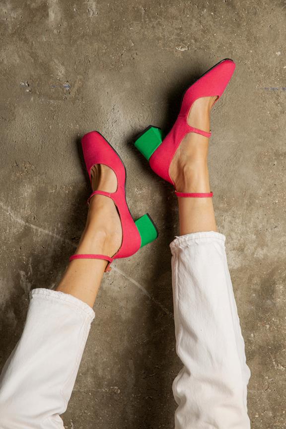 Pumps Midi Roze Groen from Shop Like You Give a Damn