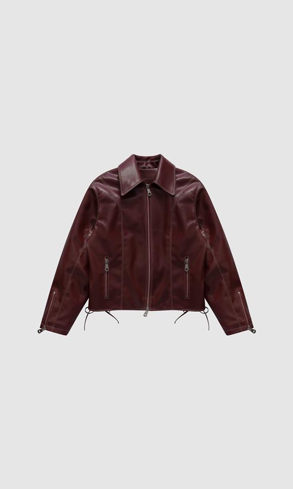 Jacket Robin Bordeaux via Shop Like You Give a Damn