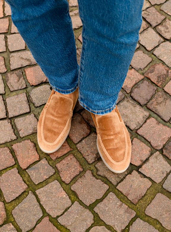 Loafer Velvet Taupe Brown from Shop Like You Give a Damn