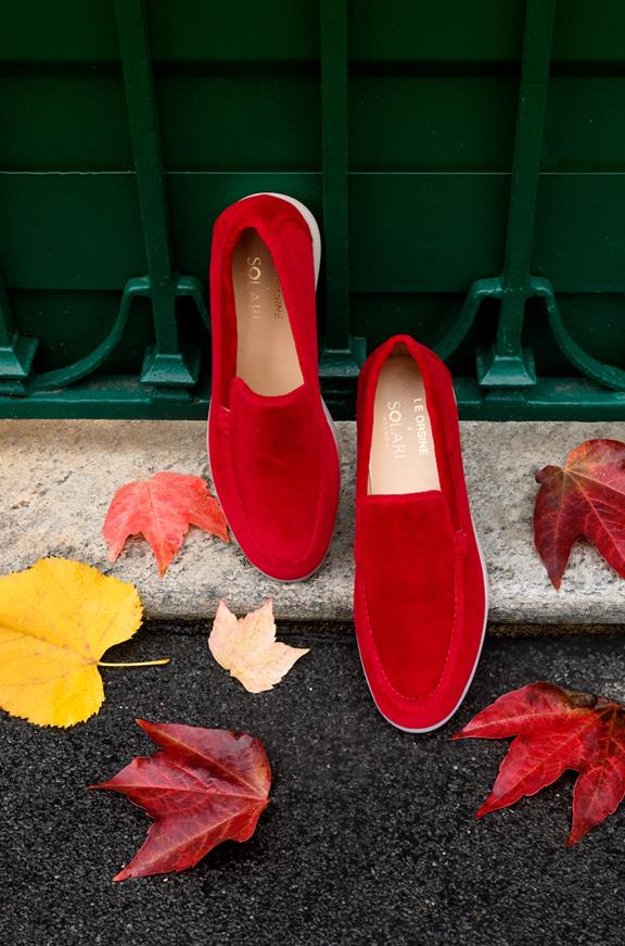 Loafer Velvet Red from Shop Like You Give a Damn